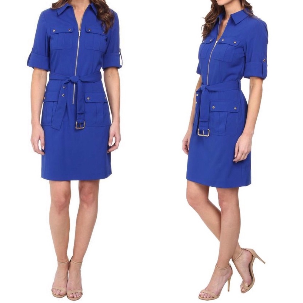 Michael Kors Belted Shirt Dress